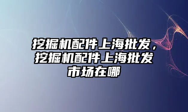 挖掘機(jī)配件上海批發(fā)，挖掘機(jī)配件上海批發(fā)市場在哪