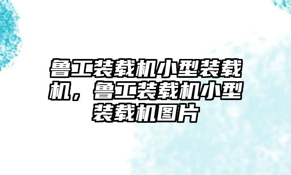 魯工裝載機(jī)小型裝載機(jī)，魯工裝載機(jī)小型裝載機(jī)圖片