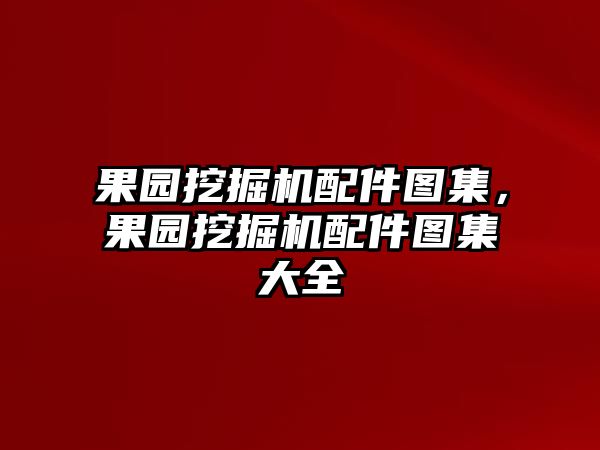 果園挖掘機(jī)配件圖集，果園挖掘機(jī)配件圖集大全