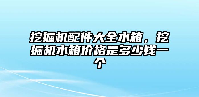 挖掘機配件大全水箱，挖掘機水箱價格是多少錢一個