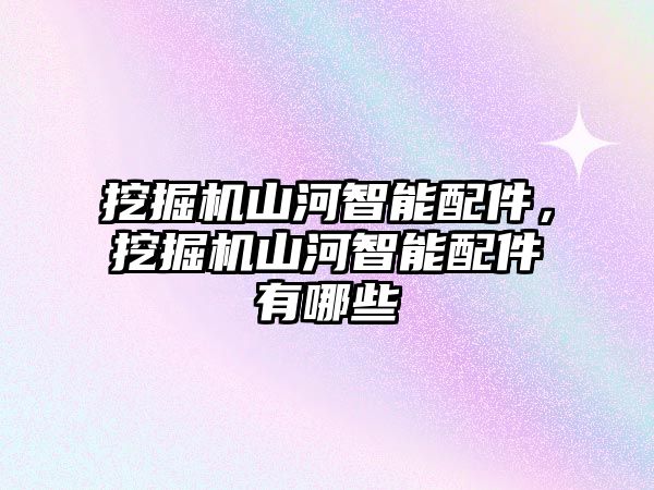 挖掘機山河智能配件，挖掘機山河智能配件有哪些