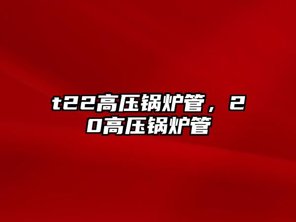 t22高壓鍋爐管，20高壓鍋爐管