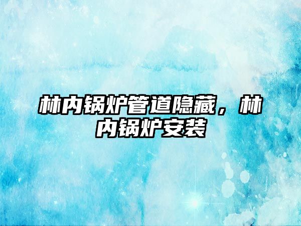 林內(nèi)鍋爐管道隱藏，林內(nèi)鍋爐安裝