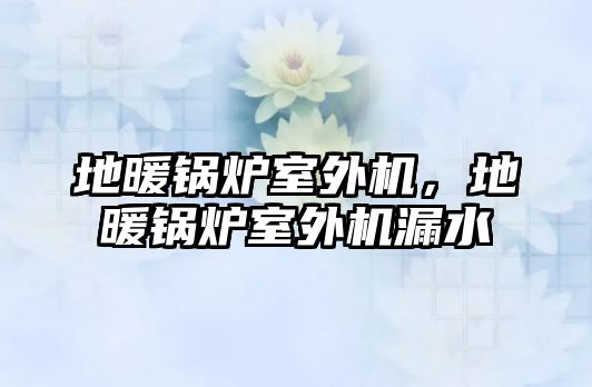 地暖鍋爐室外機，地暖鍋爐室外機漏水