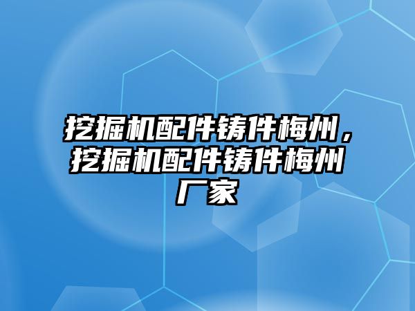 挖掘機配件鑄件梅州，挖掘機配件鑄件梅州廠家