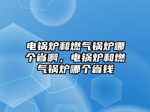 電鍋爐和燃?xì)忮仩t哪個(gè)省啊，電鍋爐和燃?xì)忮仩t哪個(gè)省錢