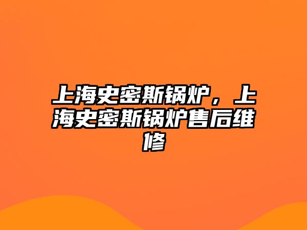 上海史密斯鍋爐，上海史密斯鍋爐售后維修