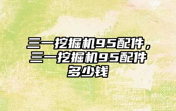 三一挖掘機(jī)95配件，三一挖掘機(jī)95配件多少錢