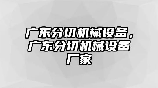 廣東分切機(jī)械設(shè)備，廣東分切機(jī)械設(shè)備廠家