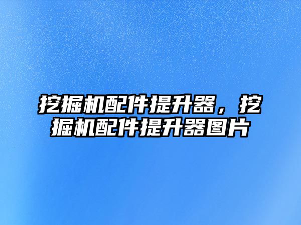 挖掘機(jī)配件提升器，挖掘機(jī)配件提升器圖片