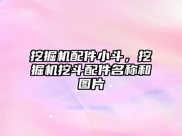 挖掘機配件小斗，挖掘機挖斗配件名稱和圖片