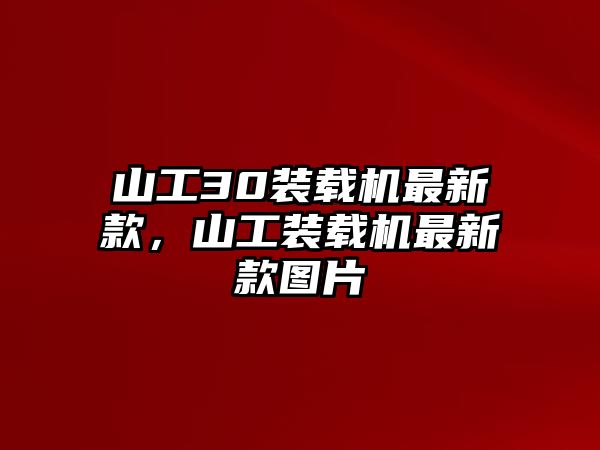 山工30裝載機(jī)最新款，山工裝載機(jī)最新款圖片