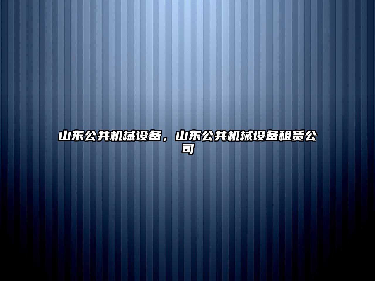 山東公共機械設備，山東公共機械設備租賃公司