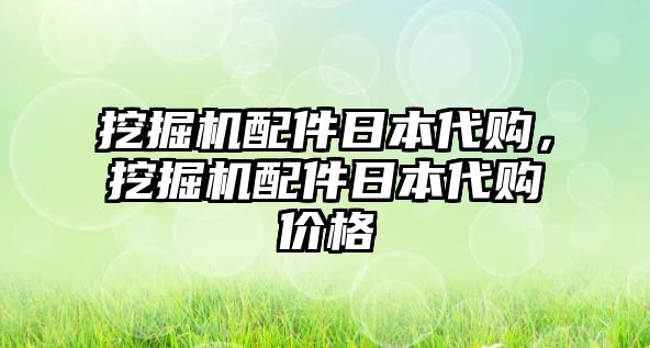 挖掘機配件日本代購，挖掘機配件日本代購價格