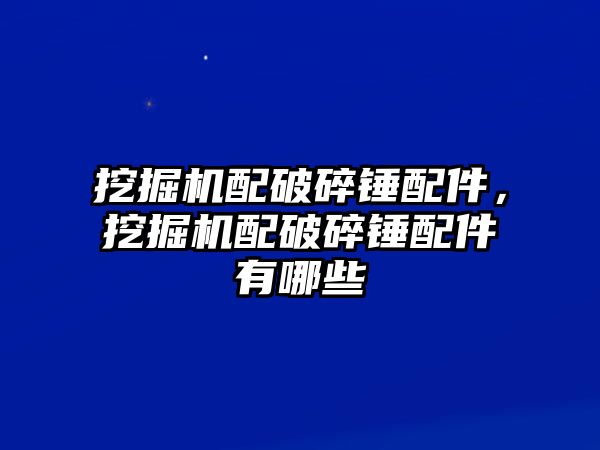 挖掘機(jī)配破碎錘配件，挖掘機(jī)配破碎錘配件有哪些