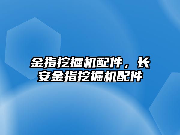 金指挖掘機配件，長安金指挖掘機配件