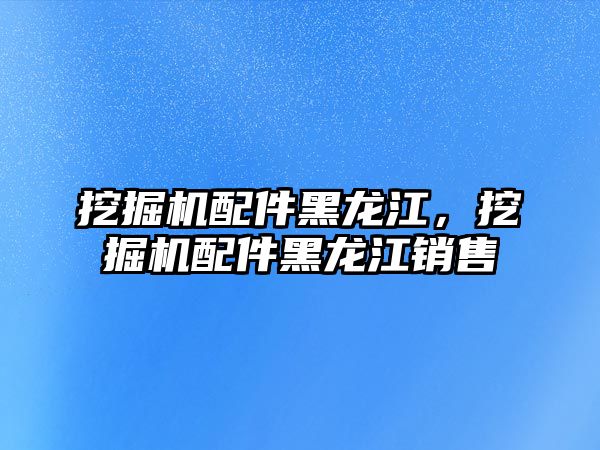 挖掘機配件黑龍江，挖掘機配件黑龍江銷售