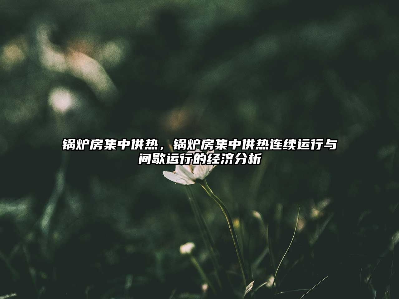 鍋爐房集中供熱，鍋爐房集中供熱連續(xù)運(yùn)行與間歇運(yùn)行的經(jīng)濟(jì)分析