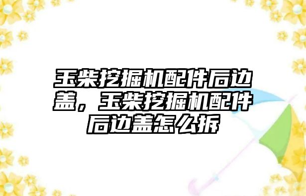 玉柴挖掘機(jī)配件后邊蓋，玉柴挖掘機(jī)配件后邊蓋怎么拆