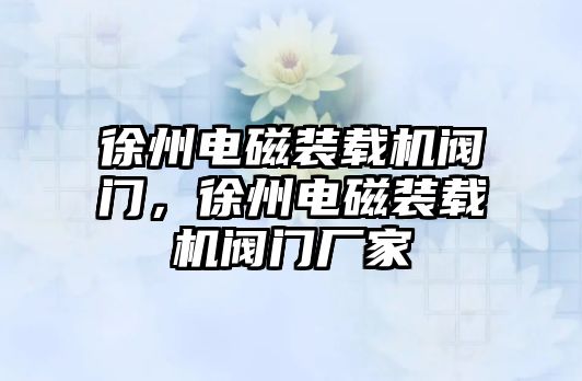 徐州電磁裝載機閥門，徐州電磁裝載機閥門廠家