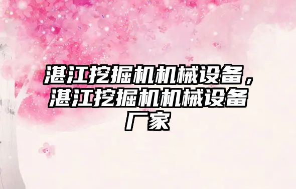 湛江挖掘機機械設(shè)備，湛江挖掘機機械設(shè)備廠家