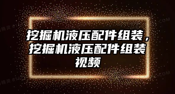 挖掘機液壓配件組裝，挖掘機液壓配件組裝視頻