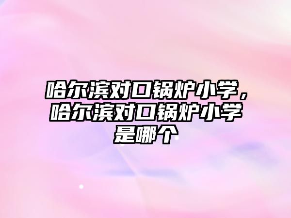 哈爾濱對口鍋爐小學(xué)，哈爾濱對口鍋爐小學(xué)是哪個