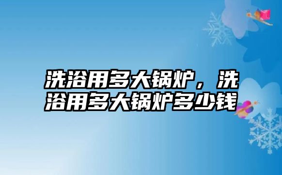 洗浴用多大鍋爐，洗浴用多大鍋爐多少錢