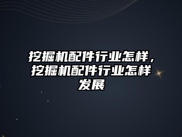 挖掘機配件行業(yè)怎樣，挖掘機配件行業(yè)怎樣發(fā)展