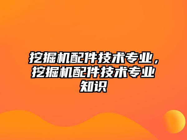 挖掘機配件技術專業(yè)，挖掘機配件技術專業(yè)知識