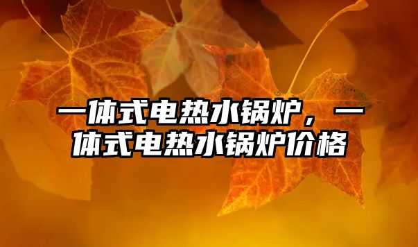 一體式電熱水鍋爐，一體式電熱水鍋爐價格