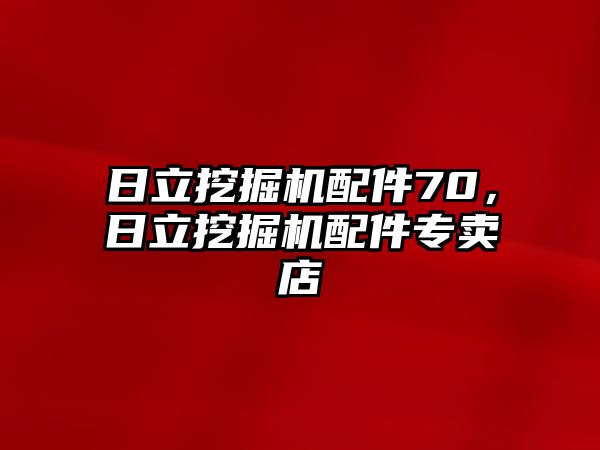 日立挖掘機配件70，日立挖掘機配件專賣店