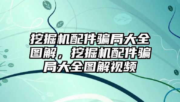 挖掘機配件騙局大全圖解，挖掘機配件騙局大全圖解視頻