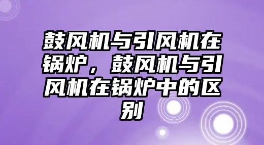 鼓風(fēng)機(jī)與引風(fēng)機(jī)在鍋爐，鼓風(fēng)機(jī)與引風(fēng)機(jī)在鍋爐中的區(qū)別