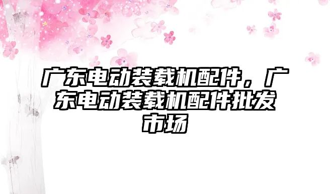 廣東電動裝載機配件，廣東電動裝載機配件批發(fā)市場