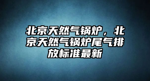 北京天然氣鍋爐，北京天然氣鍋爐尾氣排放標(biāo)準(zhǔn)最新