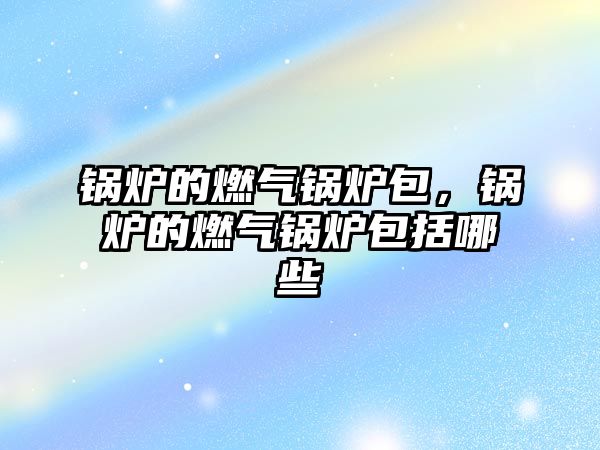 鍋爐的燃?xì)忮仩t包，鍋爐的燃?xì)忮仩t包括哪些