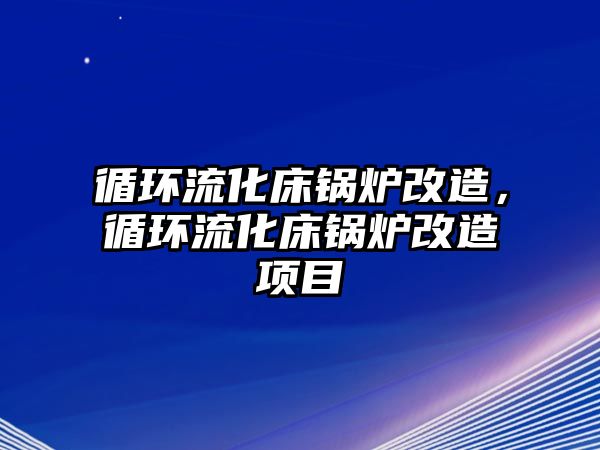 循環(huán)流化床鍋爐改造，循環(huán)流化床鍋爐改造項目