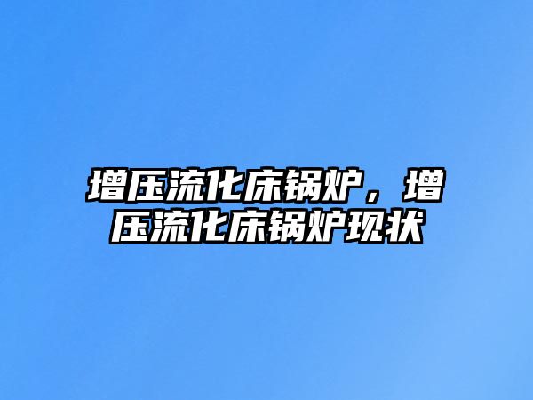 增壓流化床鍋爐，增壓流化床鍋爐現(xiàn)狀