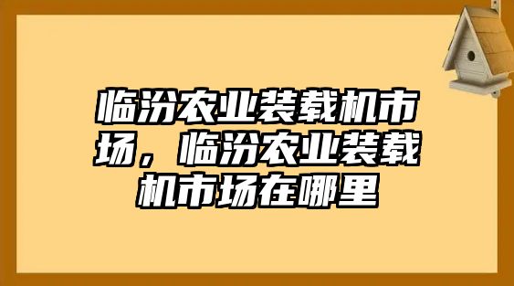 臨汾農(nóng)業(yè)裝載機(jī)市場(chǎng)，臨汾農(nóng)業(yè)裝載機(jī)市場(chǎng)在哪里