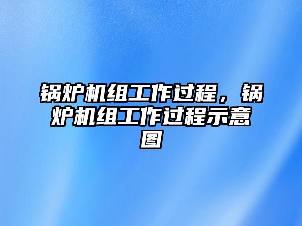 鍋爐機(jī)組工作過程，鍋爐機(jī)組工作過程示意圖