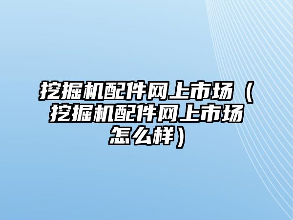 挖掘機(jī)配件網(wǎng)上市場（挖掘機(jī)配件網(wǎng)上市場怎么樣）