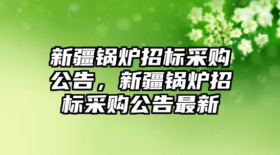 新疆鍋爐招標(biāo)采購(gòu)公告，新疆鍋爐招標(biāo)采購(gòu)公告最新