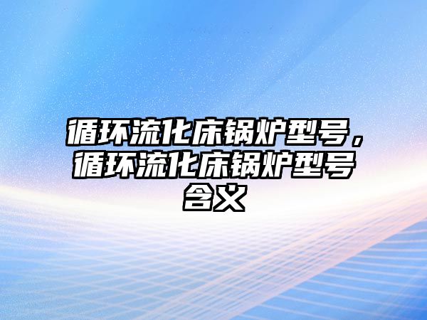 循環(huán)流化床鍋爐型號，循環(huán)流化床鍋爐型號含義