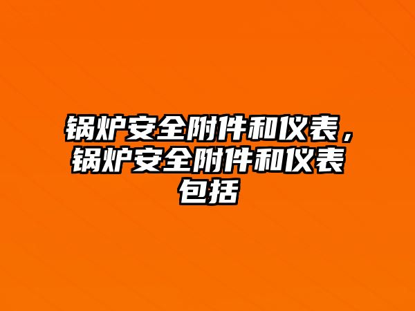 鍋爐安全附件和儀表，鍋爐安全附件和儀表包括