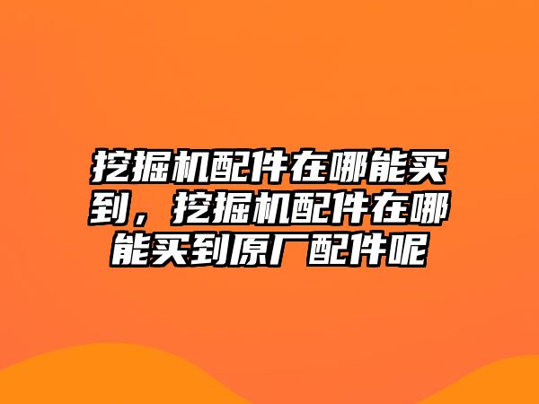 挖掘機(jī)配件在哪能買到，挖掘機(jī)配件在哪能買到原廠配件呢