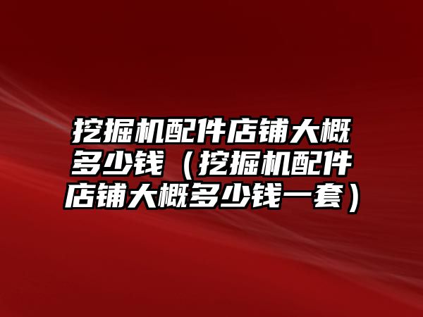 挖掘機配件店鋪大概多少錢（挖掘機配件店鋪大概多少錢一套）