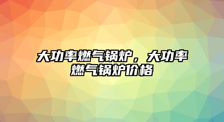 大功率燃?xì)忮仩t，大功率燃?xì)忮仩t價(jià)格