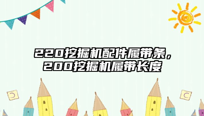 220挖掘機(jī)配件履帶條，200挖掘機(jī)履帶長度