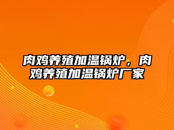 肉雞養(yǎng)殖加溫鍋爐，肉雞養(yǎng)殖加溫鍋爐廠家